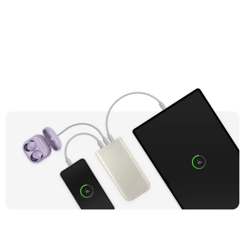 پاوربانک 45 وات سامسونگ مدل EB-P4520 ظرفیت 20000 میلیآمپر